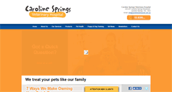 Desktop Screenshot of carolinespringsvet.com.au